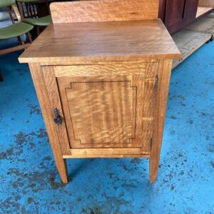Federation Maple Bedside with Inlaid Door - C1920