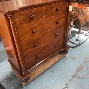 Early Cedar Full Column Chest C1850