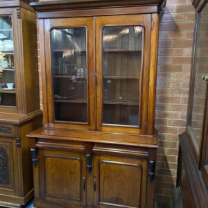 Victorian Cedar 2 Height Bookcase in Good Original Order