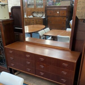Mid Century Parker Multi Drawer Cabinet with Mirror Back