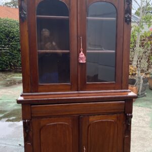 Small Victorian Cedar 2 Height Bookcase C1880