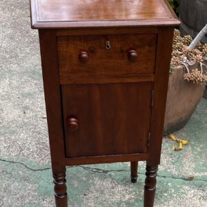 Early Cedar Single Door Single Drawer Bedside C1850