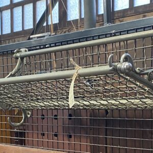 Early Nickel Plated Train Luggage Rack