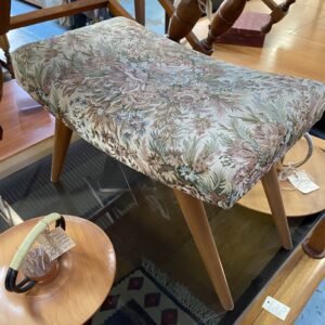 Mid Century Upholstered Stool
