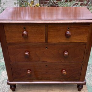 Victorian Cedar Small 4 Drawer Chest C1880 (900 w x 460 d x 860h)