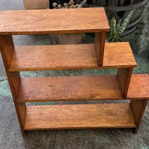 Mid Century Stepped Bookcase in Maple (800l x 190d x 820h)