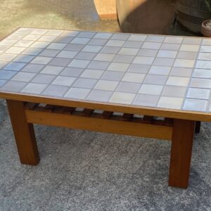Mid Century Tiled Coffee Table with Shelf (935w x 545d x 325h)
