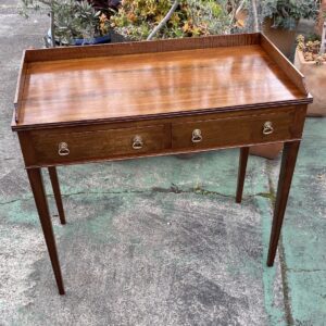 Quality Regency Style 2 Drawer Desk with Gallery (910w x 500d x 800h at the gallery)