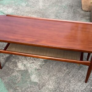 Mid Century Solid Coachwood Coffee Table by Burgess (1200 x 430)