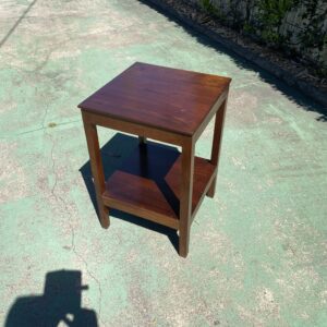 Early Cedar Square Legged Sidetable C1850