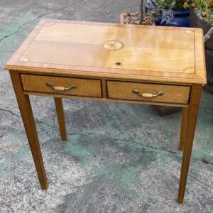 2 Drawer Inlaid Regency Style Desk (770w x 440d x 760h)