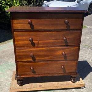 Victorian Cedar 4 Drawer Rustic Made Chest (1020w x 480d x 1160h)