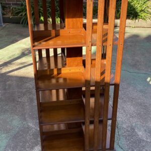 Hard to Get Federation Revolving Walnut Bookcase C1900(560 x 560 x 1330h)